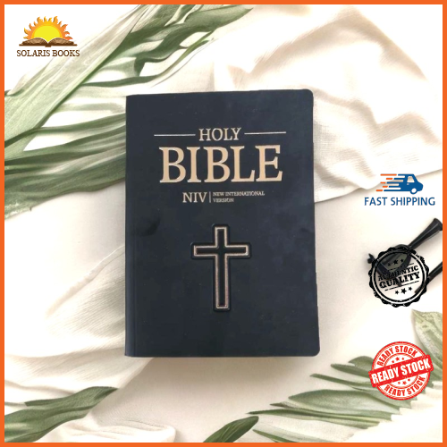 Large Print NIV Bible English Christian Scripture Color Maps Graphical