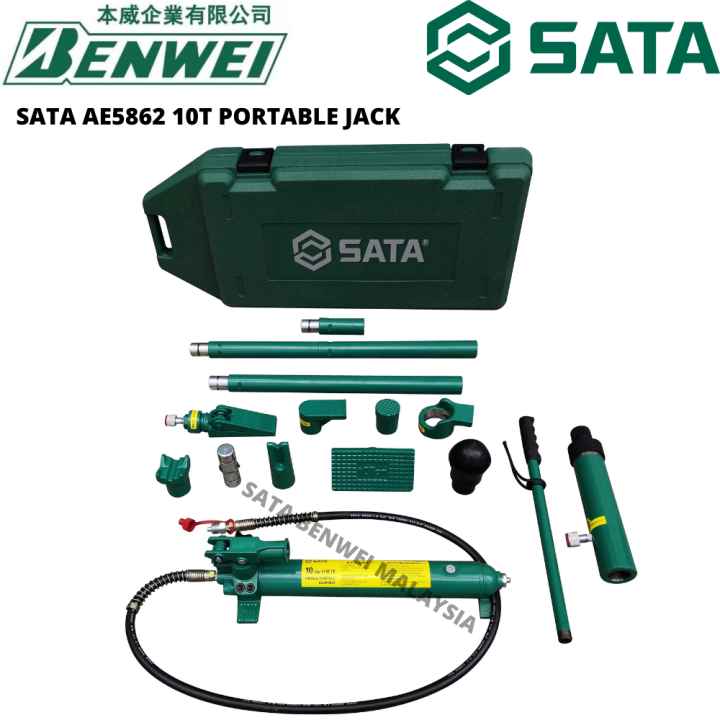 SATA AE5862 10T PORTABLE JACK / BODY REPAIR KIT JACK / SATA HYDRAULIC