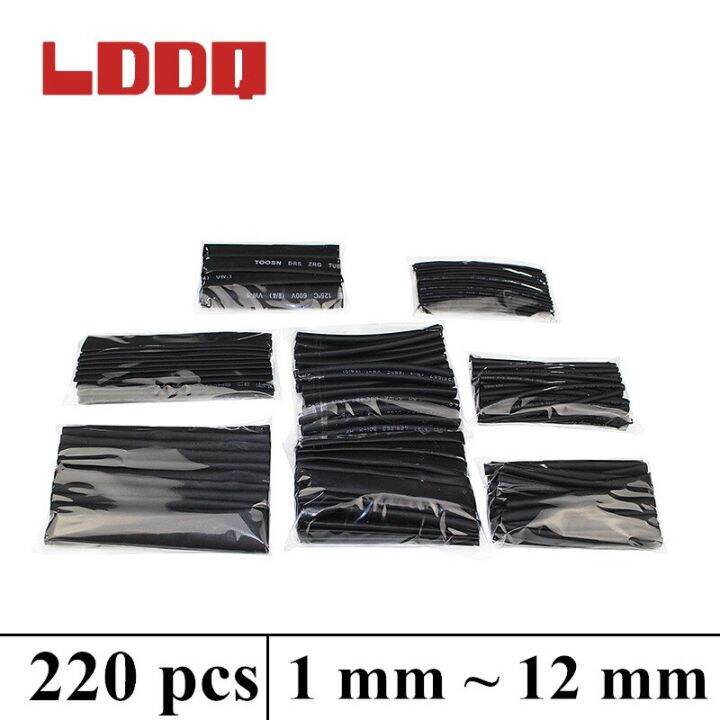 220pcs-heat-shrink-tubing-2-1-heat-shrink-tube-heat-sleving-1mm-2mm-3mm-4mm-6mm-8mm-10mm-12mm-cable-sleeving-thermal-tube-cable-management