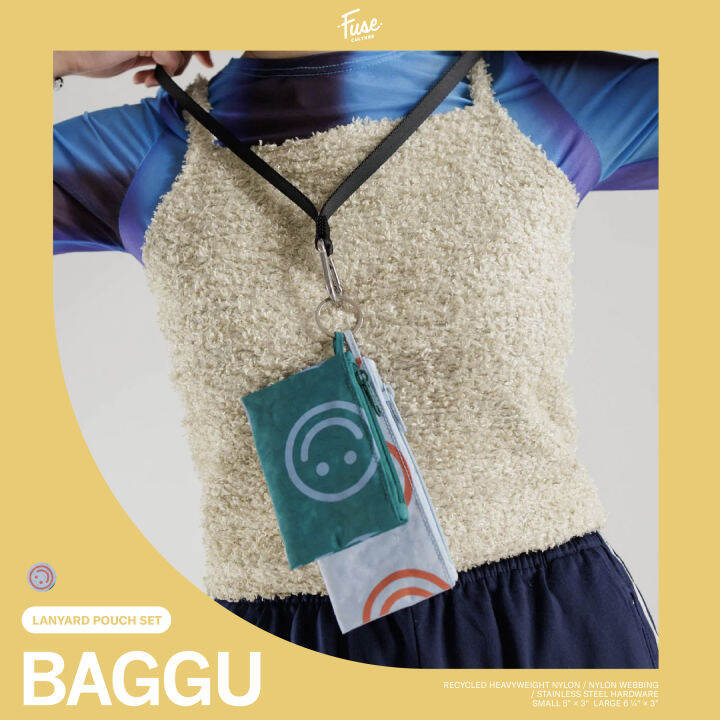 Lanyard Pouch Set แบรนด์ BAGGU นำเข้าจาก อเมริกา กระเป๋าคล้องคอ กระเป๋า