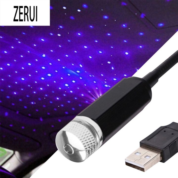 ZERUI GTIOATO USB Car Atmosphere Blue Star Light Interior Decoration / Mini  LED Projection Lamp Star Night / Laser Ceiling Ambient Starry Sky Light