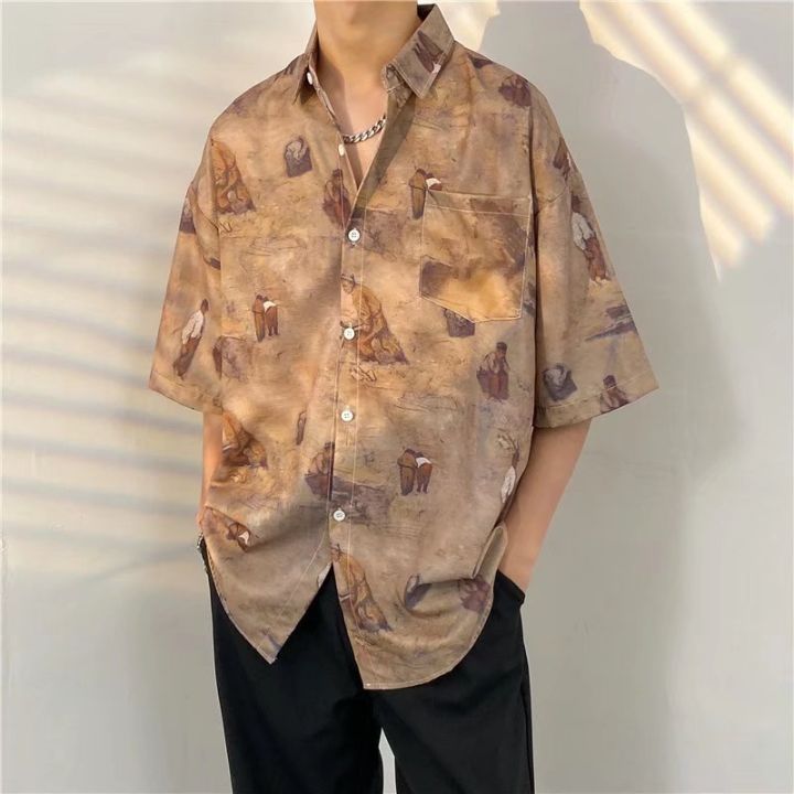ส่งของ-เสื้อฮาวาย-เสื้อเชิ้ต-hawaii-เชิ๊ตเกาหลี-สินค้ามาใหม่-ผ้านิ่มขึ้น-สไตล์เกาหลีมาแรง-พร้อมส่ง-รุ่น-1195