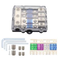 Car 4-Way Fuse Holder With Anl Fuse Kit Audio Line Protection Multi-Way Plug-In Fuse Box For Auto Boat Bus Bar Power Distributor