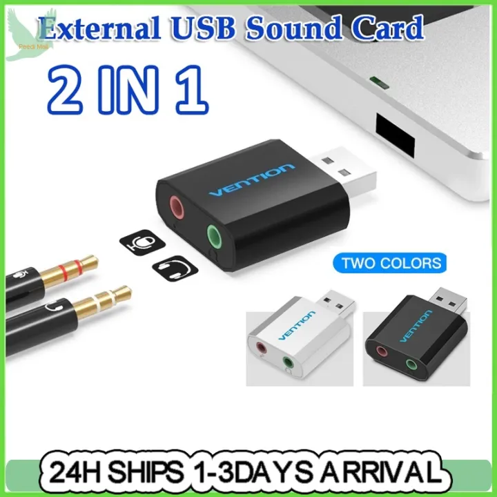 Vention USB External Sound Card With 3.5mm Stereo and Mic Soundcard