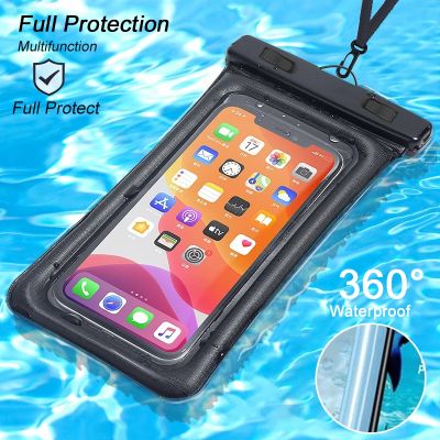 Floating Airbag Waterproof Swim Bag Phone Case For iPhone 14 13 12 Pro Max Samsung S23 S22 Ultra Xiaomi Huawei Cover Accessories