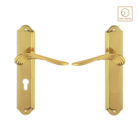 KAZA มือจับประตูทองเหลือง มือจับก้านโยก Brass Door Handle มือจับประตูบ้าน มือจับประตูห้องนอน แพนยูเนี่ยน (Pan Union)