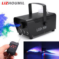 LIZHOUMIL ไฟ LED 110-230V เครื่องปล่อยควันเวทีแบบมีหลายสี