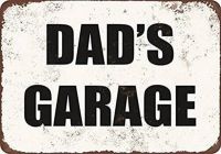 Dad S Garage ป้ายโลหะดีบุก Vintage Home Decor Art Poster 8X12 Inch