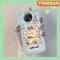 YIWESAN เคสสำหรับ Xiaomi Redmi โน๊ต9T เคสซิลิโคนนิ่มน่ารักสำหรับลูกสุนัขเคสมือถือสาวน่ารักกันกระแทกทนทานต่อการเลนส์หลายสี