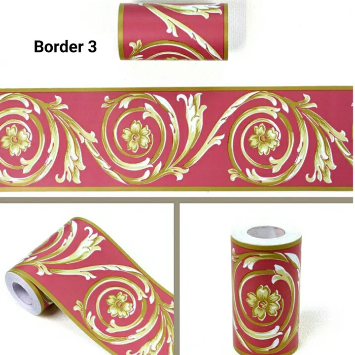 Jual Wallpaper WALLSTICKER BORDER LIS 10CM X 10METER HOME DECOR Stiker ...