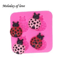 DIY Ladybug Cupcake Silicone Cake Mold 3D Fondant Cake Decorating Tools Cake Baking Tools DY0022 Bread  Cake Cookie Accessories