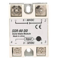 【Clearance Sale】 Solid State Relay DC-DC โซลิดสเตตรีเลย์ SSR-60DD 60A 3-32VDC  ถึง 5-110vdc SSR