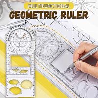 Multifunctional Geometric Ruler Geometric Drawing Template Measuring Tool For School Office Architecture Supply Линейка Шко M0l9