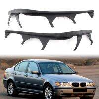 แผ่นปิดพอดีโคมไฟไฟหน้ารถยนต์1คู่สำหรับ Bmw 3ชุด E46 325i 330i 4ประตู2002 2003 2004 2005 63126921859