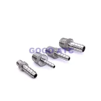 ;[-[; Quick Coupler Pagoda Joints ZG3/8,O.D 6 8 10 12 14 16 Mm Hose Tupe Male Thread Stainless Steel 304 Hexagonal Connector Fitting