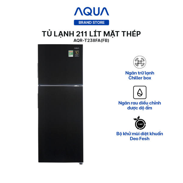Tủ lạnh ngăn đông trên Aqua 211 Lít AQR-T238FA(FB)