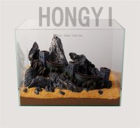 HONGYI 1 piece fish tank ornament aquarium landscaping the Great Wall rockery chinese style crafts decoration S L size