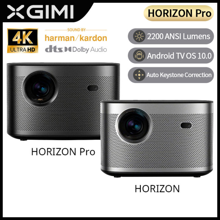 พร้อมส่ง-xgimi-horizon-pro-horizon-โปรเจคเตอร์มือถือ-4k-uhd-โปรเจคเตอร์มือถือ-screenless-tv-horizon-1080p-dlp-global-version-3d-support-android-tv-10-0-home-beamer-theater