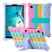 Pop Push It Case for Samsung Galaxy Tab A7 Lite T220 8.7inch 2021 Kids Bubble Soft Silicone Stand Case for Tab A 8.0 T290 Funda