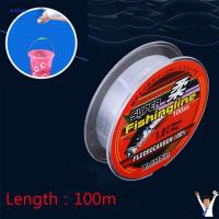 AMBOAE 100m 100% Fluorocarbon ทนทาน 0.8-6LB ตกปลา ไนลอน PA ลวดเชื่อม สายการประมง เส้นใยเดี่ยว