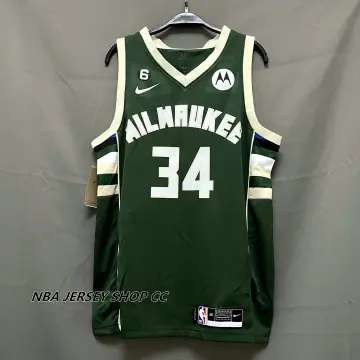 Milwaukee Bucks Nike Authentic Custom Jersey Green - Icon Edition