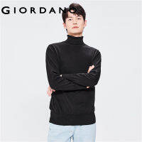 Giordanoผู้ชาย เสื้อสเวตเตอร์คอเต่าแขนยาวผ้าฝ้ายหวี Free Shipping 18052621