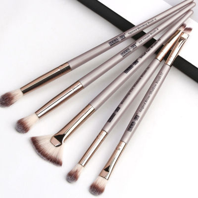 【BeautyMalls】5ชิ้น/เซ็ตชุดแปรงแต่งหน้า Eye Eyeshadow Brush Fan-Shaped Beauty Tool