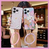 heat dissipation Anti-knock Phone Case For Realme C53/Narzo N53 cute soft case Cartoon ring solid color personality