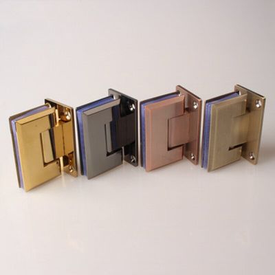 Solid precision cast 304 stainless steel glass door hinge bathroom clip glass door hinge 90 degrees(DG33350) Clamps