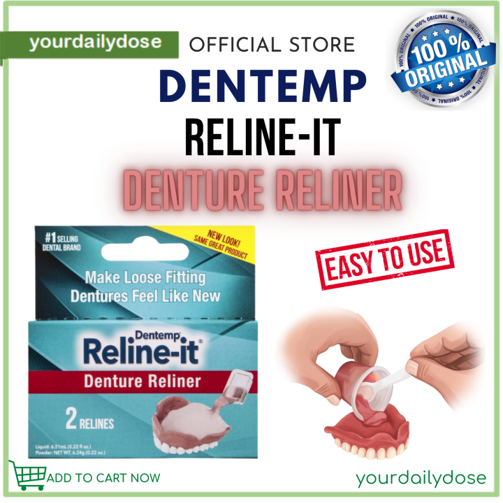 DENTEMP RELINEIT DENTURE RELINER 2 RELINES Lazada PH