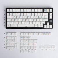 （Miss qis keycap） GMK ไร้เดียงสา PBT ปุ่มกด140คีย์พร้อมปุ่มกดบุคลิกภาพสำหรับ Mechanical61/64/68/75/84/87/96เค้าโครง