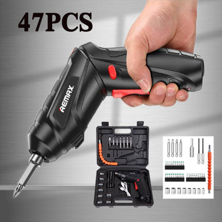 Electric Screwdriver Set 47 pcs Multifunctional Cordless Drill Tools