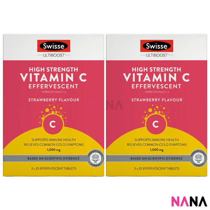 Swisse Ultiboost High Strength Vitamin C 1000mg Effervescent 60 Tablets ...