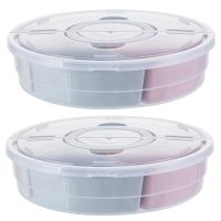 2X Candy and Nut Serving Container, Appetizer Tray with Lid,Multi Sectional Nuts and Candy Snack Serving Tray with Lid