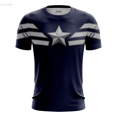 2023 New Captain America 3D Avengers Marvel T-shirt (Free Custom Name&amp;) Unisex T-shirt 【Free custom name】