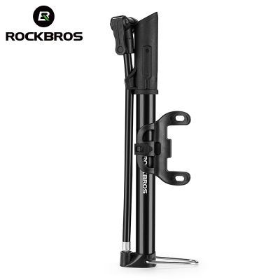 ROCKBROS Bicycle Pump High Pressure 120PSI Aluminum Alloy Pump Schrader Presta Valve Cycling Pump Rotate Portable Bike Pump