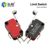 16A Mini Miniature Limit Switch Silver Contact Momentary Self-Reset Hinge Roller Lever Arm Mechanical Travel Switch