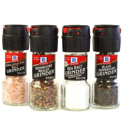 เกลือ และ พริกไทย บรรจุขวดบด ตรา แมคคอร์มิค (เลือกชินดได้) Salt &amp; Pepper Grinder By McCormick KETO/CLEAN