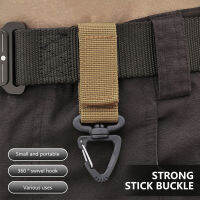 VIRWIR EDC Molle ไนลอนพลาสติก Velcro คลิปหนีบเข็มขัดสายกระเป๋าเป้ Webbing Quickdraw Tactical กระเป๋าเดินทางหัวเข็มขัดเกียร์