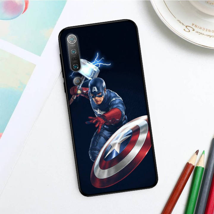 wa11-captain-america-marvel-อ่อนนุ่ม-fashion-ซิลิโคน-trend-phone-เคสโทรศัพท์-ปก-หรับ-xiaomi-redmi-note-11-pro-11s-9a-8a-9t-9c-10x-10c-10a-k50-nfc