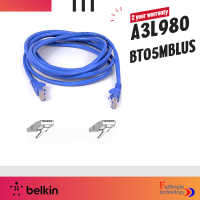 Belkin รุ่น A3L980BT05MBlus UTP Patch Snagless Cat6 RJ-45 Networking Cable สายแลนมาตรฐาน CAT6 Ethernet ประกันศูนย์ไทย