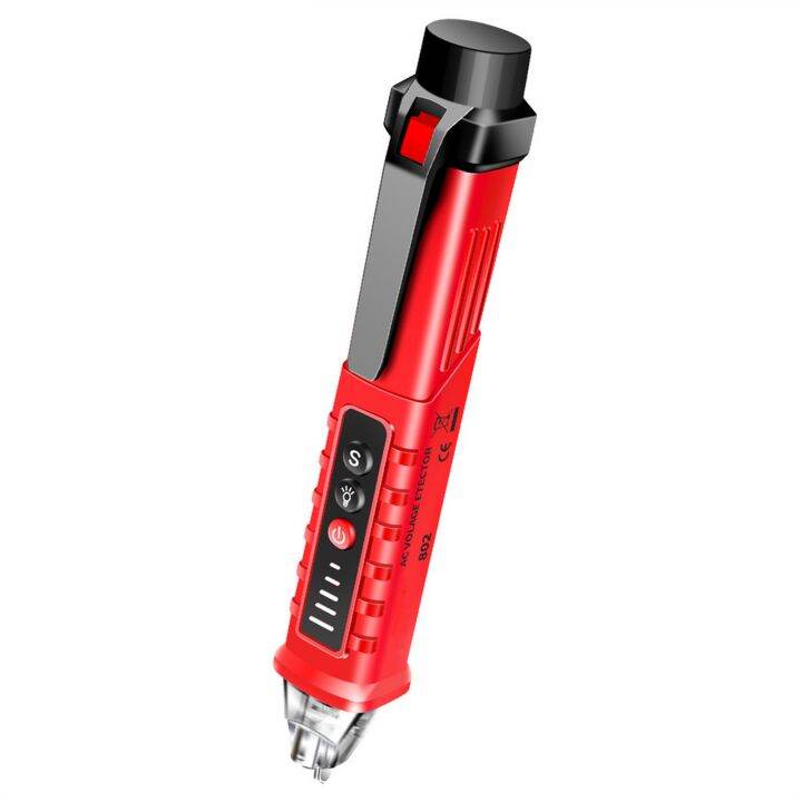 farfi-เครื่องทดสอบแรงดันไฟฟ้าไฟฟ้า12-1000v-ปรับความไวปากกาทดสอบได้1ชุด-ปรับเสียงได้มีไฟสัญญาณเตือน