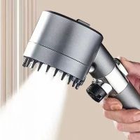 3 Modes Shower Pressure Rainfall Showerhead Filter Faucet One-Key Stop Massage