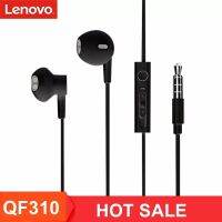 หูฟังแบบมีสาย QF310 Lenovo ของแท้,ชุดหูฟังชนิดใส่ในหู Type-C ขนาด3.5มม. สามารถใช้งานร่วมกับโทรศัพท์มือถือทั้งหมดได้