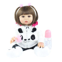 48 CM Full Soft Silicone Body Reborn Baby Doll Toys For Girl 19 inch Vinyl Princess Babies Birthday Gift Bonecas Bathe Toy