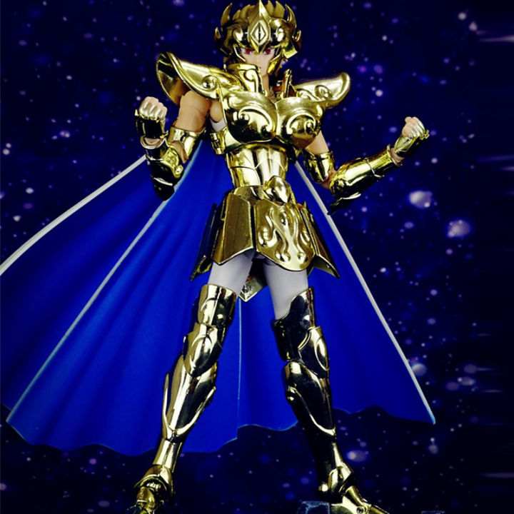 cs-รุ่น-saint-seiya-ตำนานผ้า-ex-leolion-aiolia-24k-พร้อม-phoenix-ikki-head-gold-zodiac-knights-action-figure