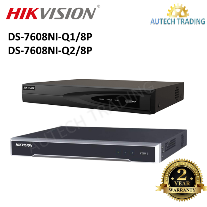 HIKVISION DS-7608NI-Q2/8P 8 CHANNEL RECORDER NVR DS-7608NI-Q1/8P 8mp 4k ...