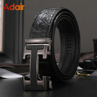 Luxury Men Belts H Letter Automatic Buckle Genuine Leather Belts for Men Dress Business Brand Famous Leisure Strap ZD2141