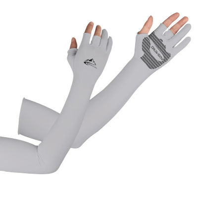 Long Gloves Sun Running UV Protection Sports Arm Compression Sleeve Outdoor Arm Warmer Half Finger Sleeves