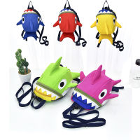 New Creative Monster Cartoon Cute Candy Color Shark Backpack Personality Men And Women Color Changing Shark Backpack